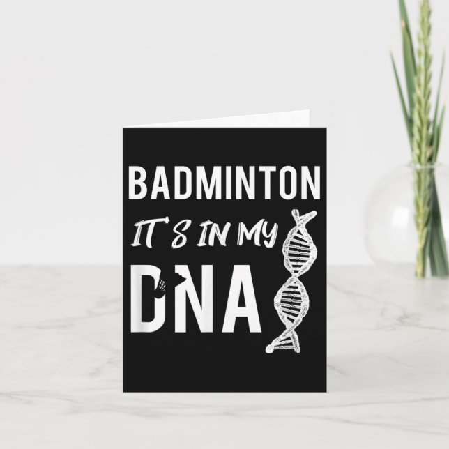 Badminton Dna För Badmintonspelaren  Kort (Framsida)