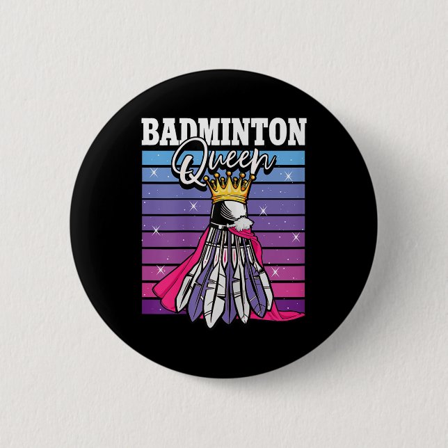 Badminton Drottning Shuttle Spelare  Knapp (Framsida)