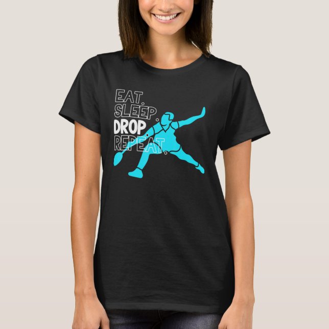 Badminton Eat-viloläge Upprepa T Shirt (Framsida)