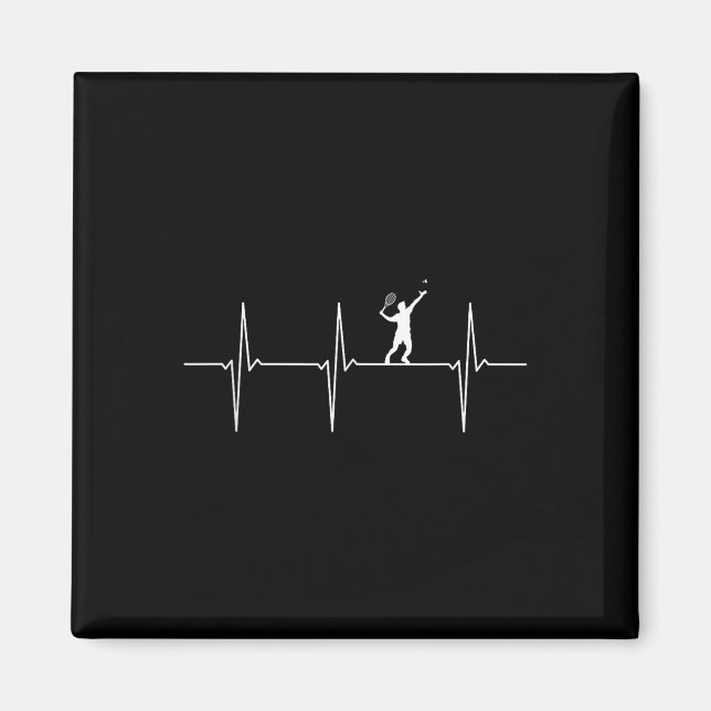 Badminton Ecg Heartslag Shuttle Pulse Frequency Magnet (Framsidan)