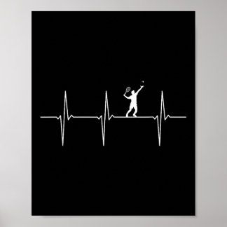 Badminton Ecg Heartslag Shuttle Pulse Frequency Poster