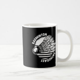 Badminton Enthusiast Shuttle Badminton Racket Kaffemugg