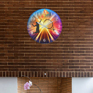 Badminton Enthusiast's Wall Clock Stor Klocka