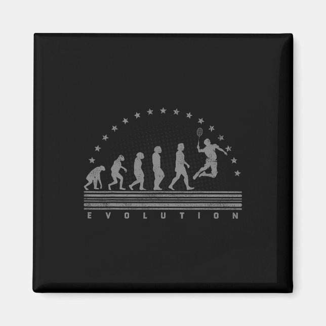 Badminton Evolutions Retro Shuttle Manar Badmi Magnet (Framsidan)