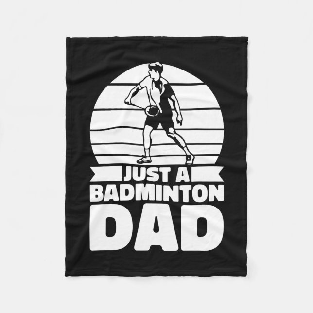 Badminton Far Shuttle - Spelare bara en Badminton Fleecefilt (Framsidan)