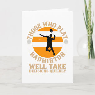 Badminton - fatta snabba beslut kort