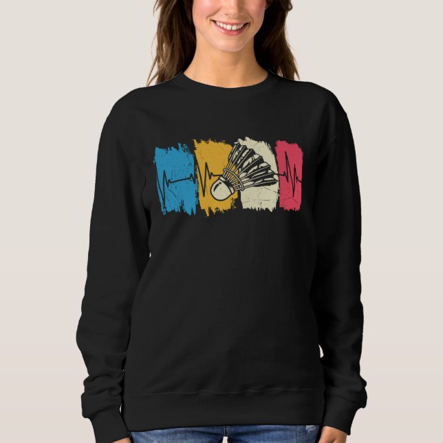 Badminton Fjäderboll Hjärtbeat T Shirt (Framsida)