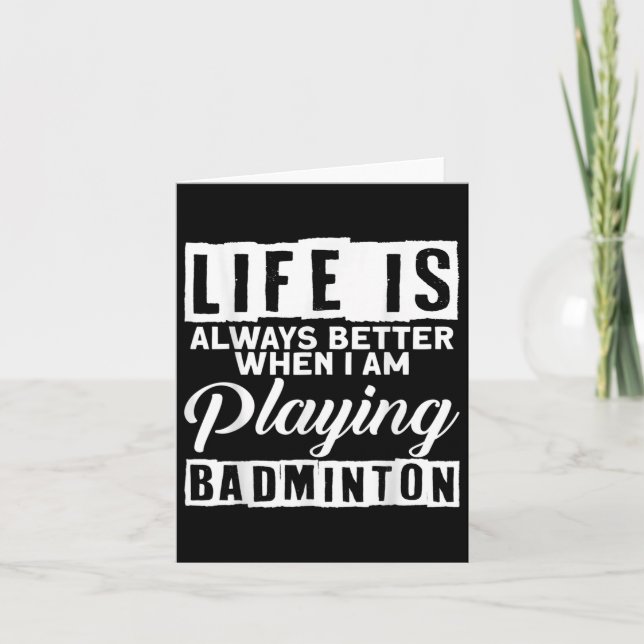 Badminton Fjäderboll Sport Badminton Spelare Träna Kort (Framsida)