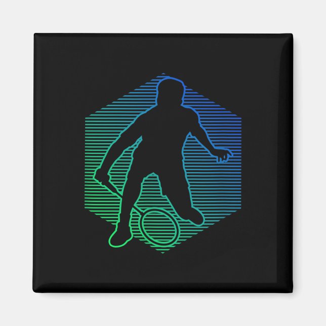 Badminton Fjäderboll Squash Kvinnlig Badmintonspel Magnet (Framsidan)