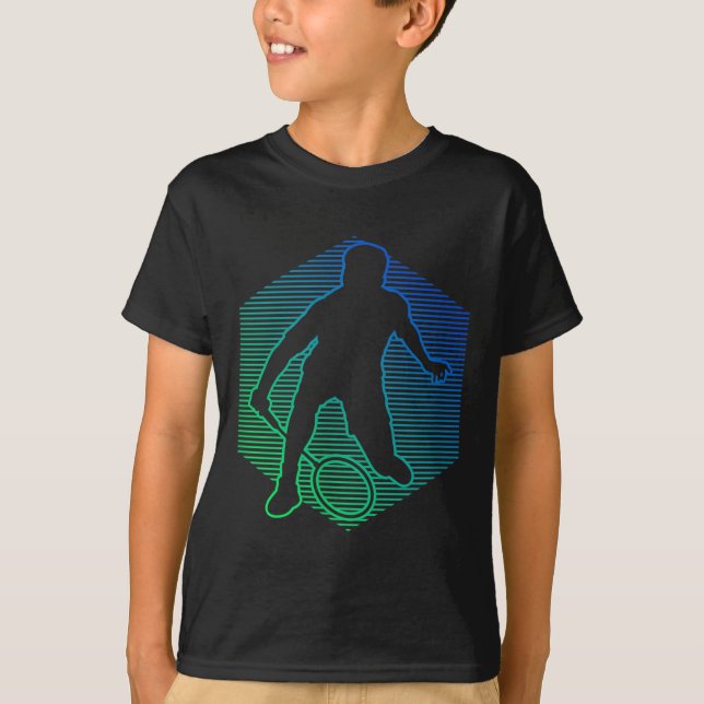 Badminton Fjäderboll Squash Kvinnlig Badmintonspel T Shirt (Framsida)