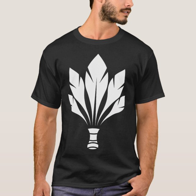 Badminton-fjäderboll T Shirt (Framsida)