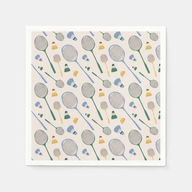 Badminton Födelsedagsfest Pappersservett (Framsidan)