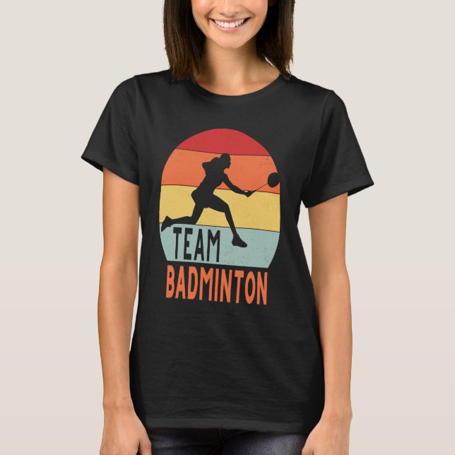 Badminton for girls women teamwear female sports t shirt (Framsida)