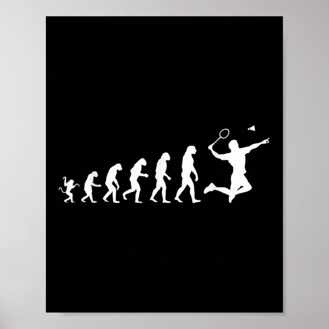 Badminton For Human Evolution  Poster (Framsidan)