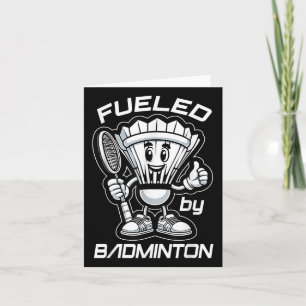 Badminton Forever Tecknad Shuttle and Racket Graph Kort