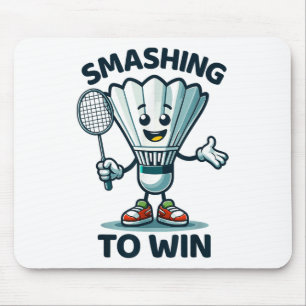 Badminton Forever Tecknad Shuttle and Racket Graph Musmatta