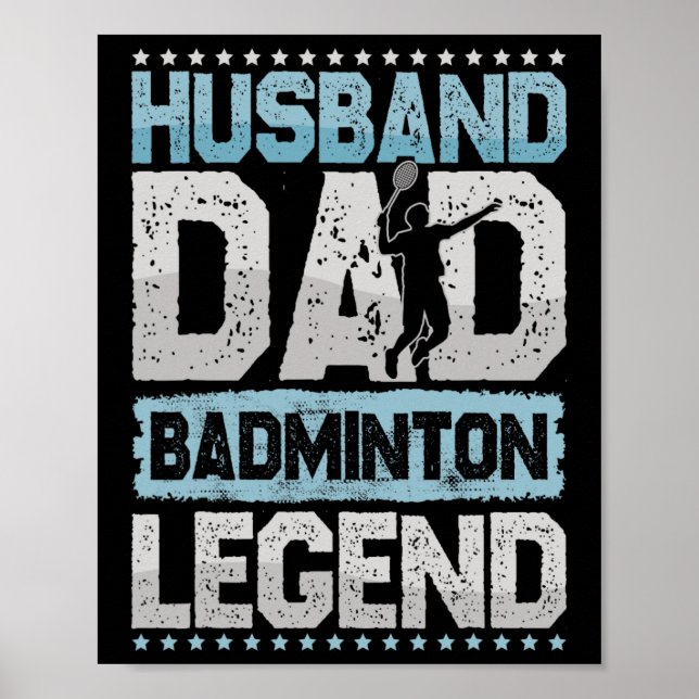 Badminton-förklaringen Retro Shuttle Manar Badmint Poster (Framsidan)