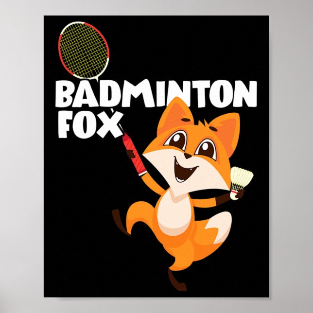 Badminton Fox Poster (Framsidan)
