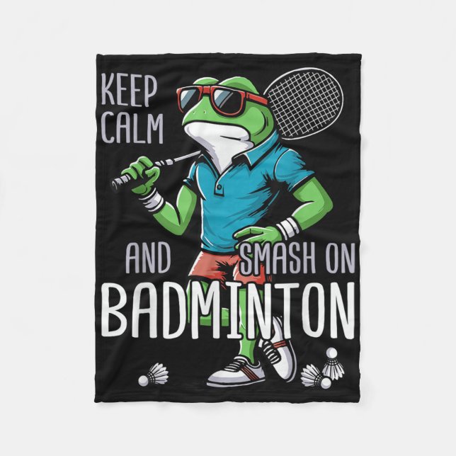 Badminton Frog Shuttle Poona Fleecefilt (Framsidan)