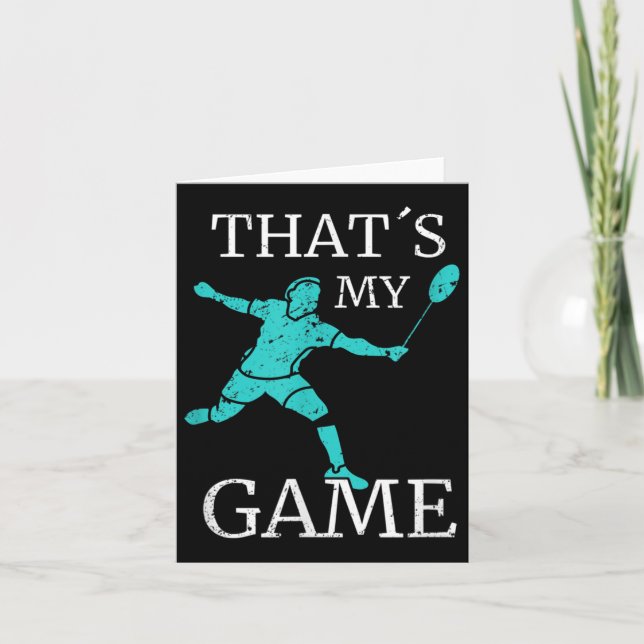 Badminton Funny citerar Badminton Player Kort (Framsida)