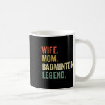 Badminton Funny Makfe Mamma Legend Vintage Mor Da Kaffemugg<br><div class="desc">Badminton Funny Maka Mamma Legend Vintage Mors dag</div>