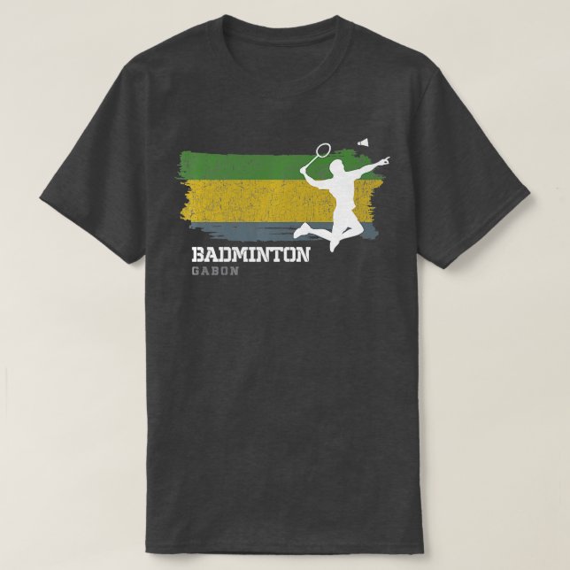 Badminton Gabon Net Games Player Badminton 1 T Shirt (Design framsida)