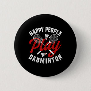 Badminton Game Coach Lycklig Shuttle Badminton Pla Knapp