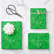 Badminton Gift Wrapping papper