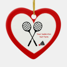 Badminton gifts, racquet and shuttlecock custom
