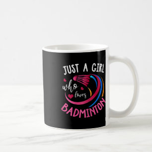 Badminton Girl Shirt Funny Badminton Player Badmin Kaffemugg