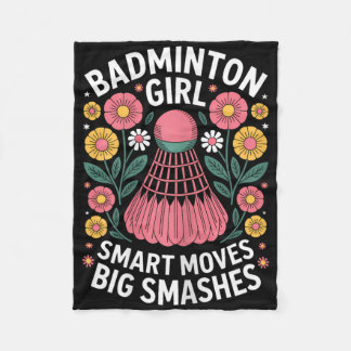 Badminton Girl Shuttle Funny Badminton Fleecefilt