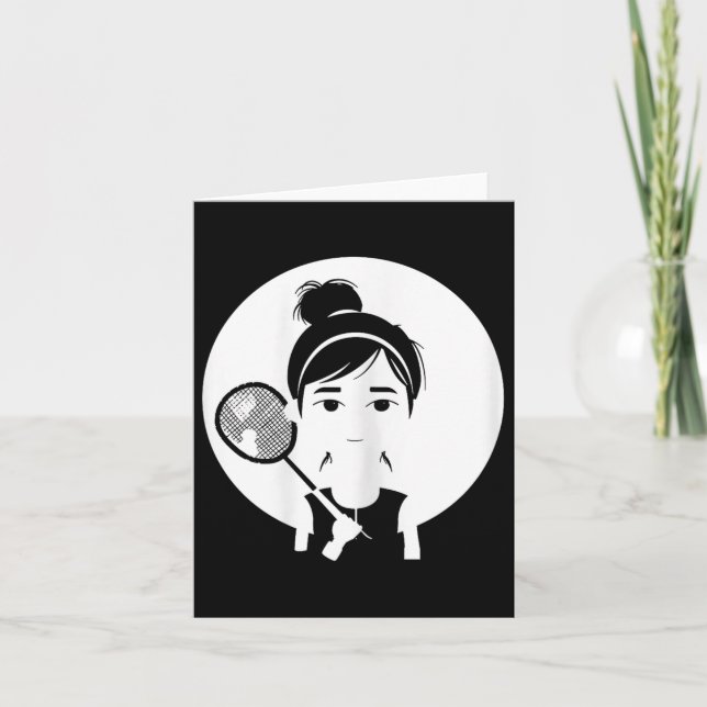 Badminton Girl Shuttle Player for Girls Kort (Framsida)