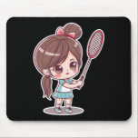 Badminton Girl Tecknad Stil Shuttle Game for Girls Musmatta<br><div class="desc">Badminton Girl Tecknad Stil Shuttle Game for Girls</div>