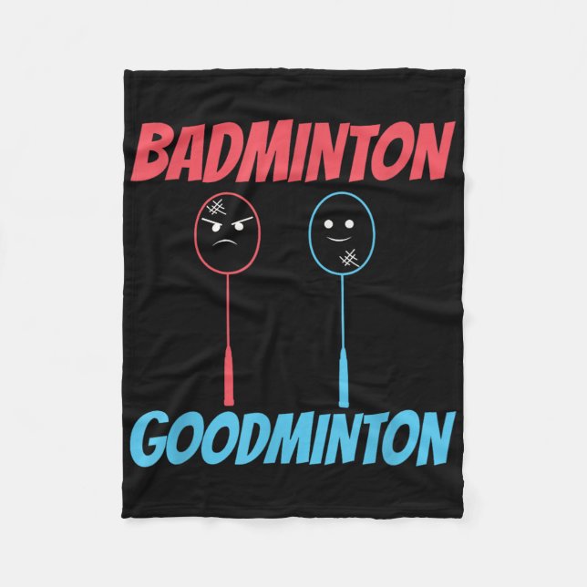 Badminton Goodminton Racket Meme  Fleecefilt (Framsidan)
