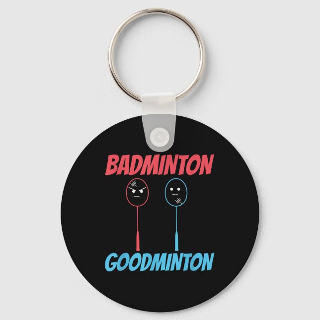 Badminton Goodminton Rackett Meme  Nyckelring (Framsida)