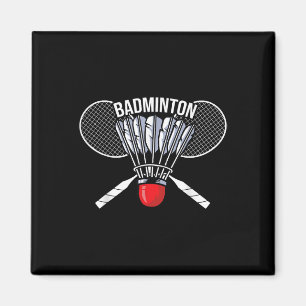 Badminton Grafik Badminton Spelare Shuttle Sport Magnet