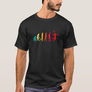 Badminton Grafik Badmintonspelare Fjäderboll Spo T Shirt