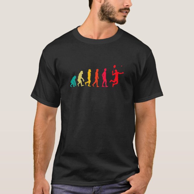 Badminton Grafik Badmintonspelare Fjäderboll Spo T Shirt (Framsida)