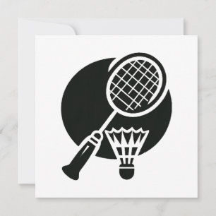 Badminton Grafik Inbjudningar