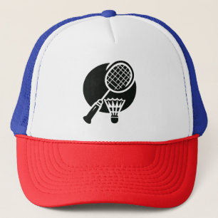 Badminton Grafik Keps