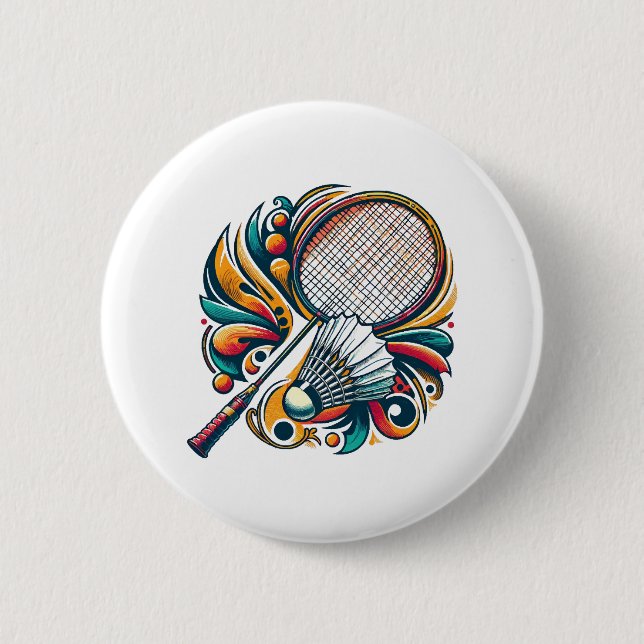 Badminton Grafik Knapp (Framsida)