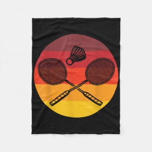 Badminton Graphic Badminton Player Shuttle Sports Fleecefilt