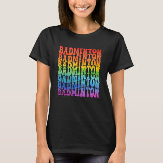 Badminton Graphic Badminton Player Shuttlecock Spo T Shirt