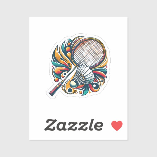 Badminton Graphic Klistermärken (Ark)