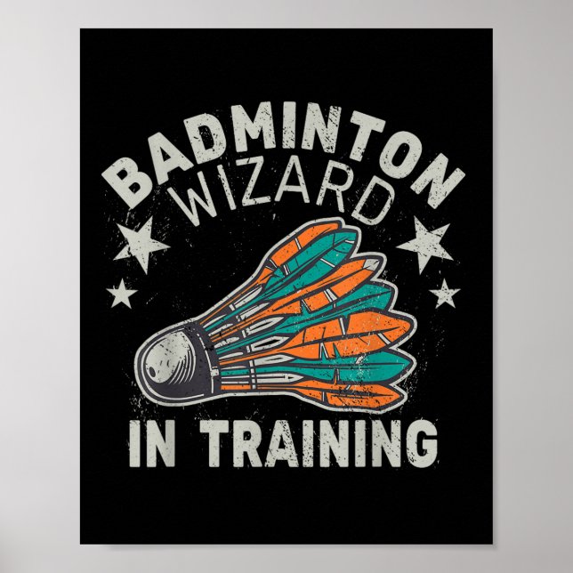 Badminton-guiden för träning Shuttle Sport Boll Sp Poster (Framsidan)