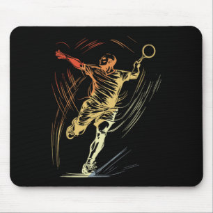 Badminton Guy Sketch Racquet Sport Shuttle Musmatta