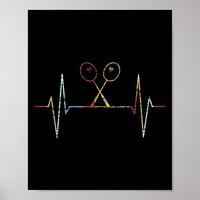 Badminton Heartslag Poster (Framsidan)