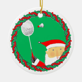 Badminton Helgdag Gift Ceramic Ornament