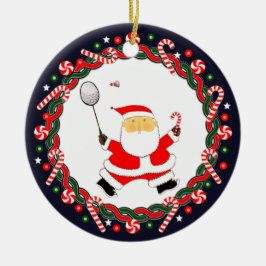 Badminton Helgdag Gift Ceramic Ornament