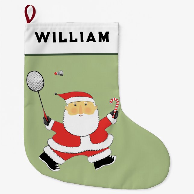 Badminton Helgdag Gift Stor Julstrumpa (Framsidan)